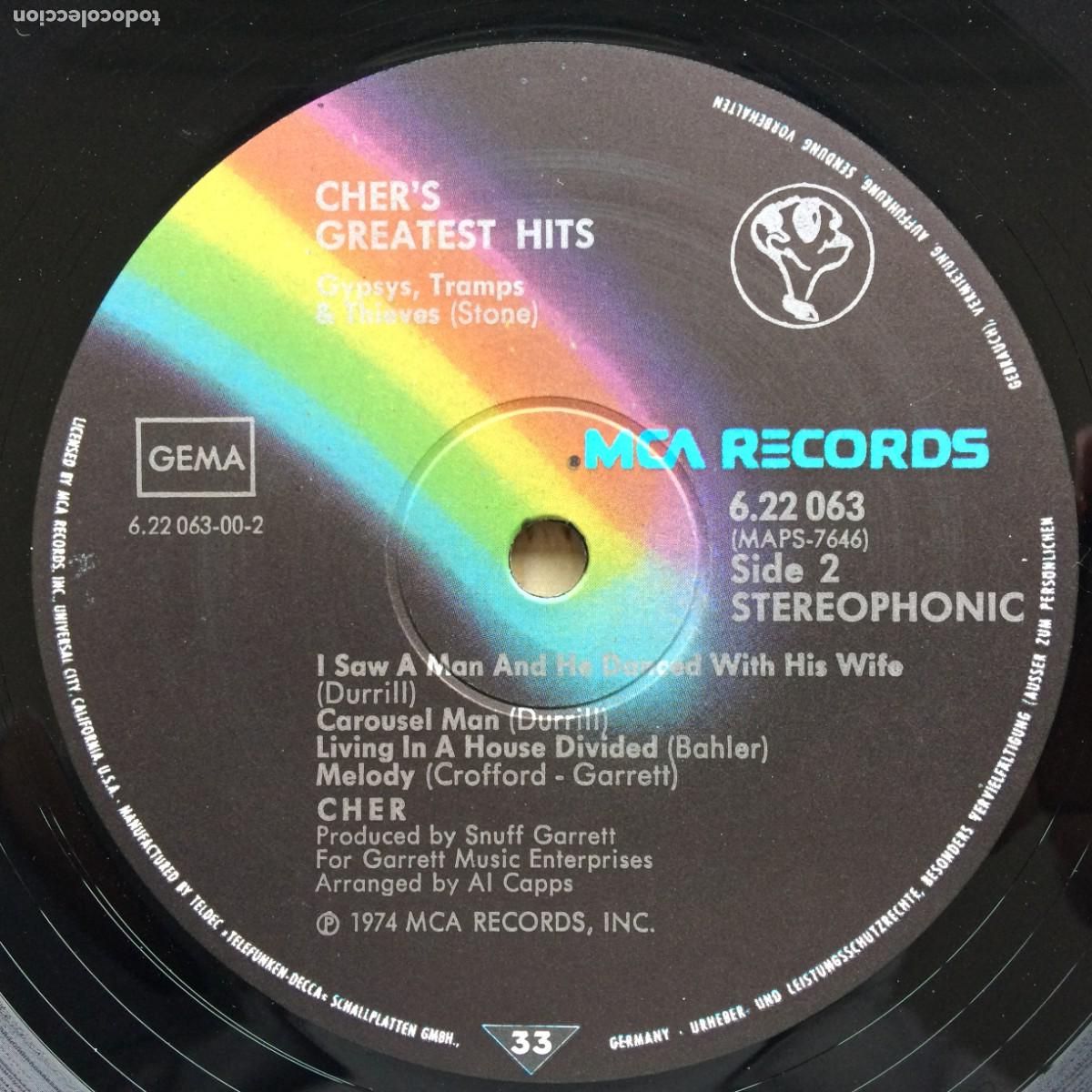 Discos de vinilo: Ch&eacute;r &lrm;&ndash; Greatest Hits , Germany 1974 MCA Records - Foto 4