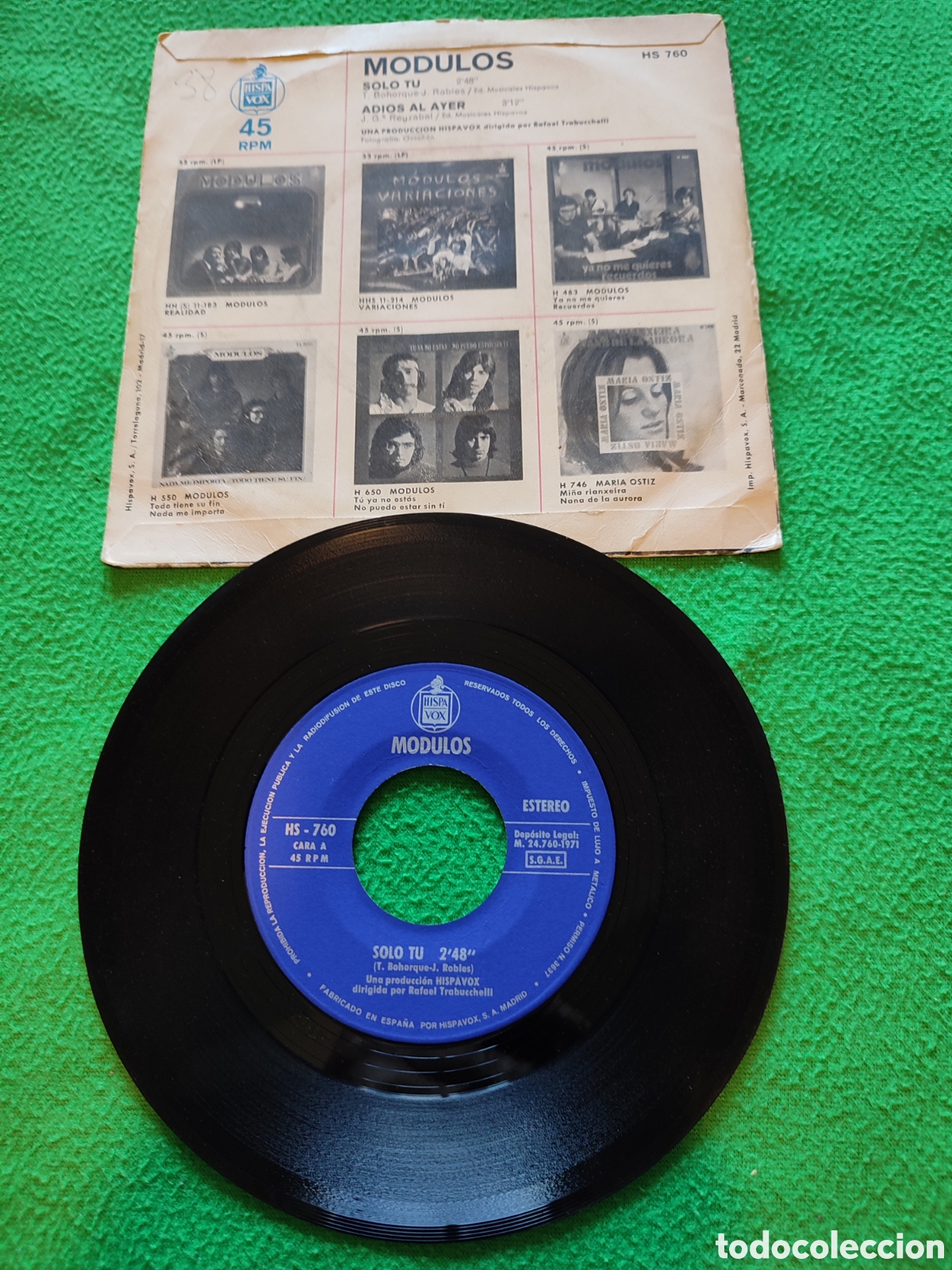 Discos de vinilo: M&oacute;dulos - Solo t&uacute; - Foto 2