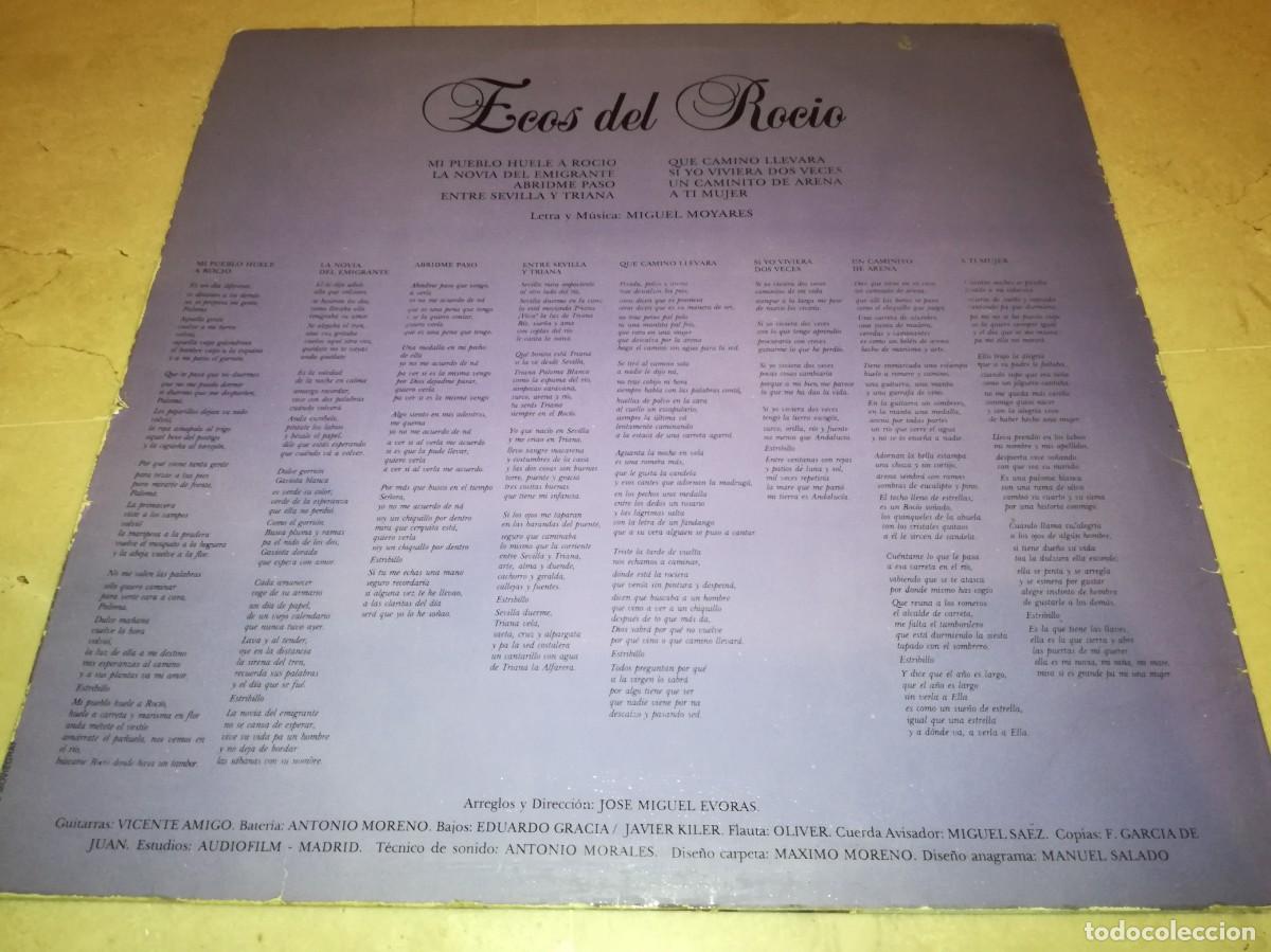 Discos de vinilo: ECOS DEL ROCIO-ORIGINAL 1987 - Foto 2