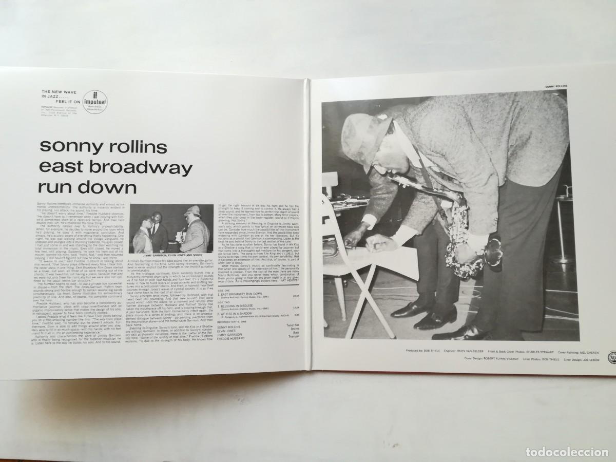 Discos de vinilo: Sonny Rollins. East Broadway Run Down. LP gatefold - Foto 3