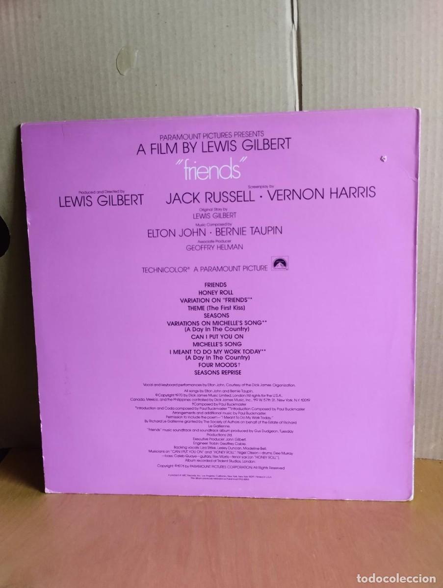 Discos de vinilo: ELTON JOHN ----- FRIENDS B.S.O. - Foto 2