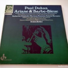 Discos de vinilo: ÓPERA ARIANE & BARBE-BLEUE. PAUL DUKAS. COFRE 3 LPS. 1984. ERATO 750693. VINILOS MINT.