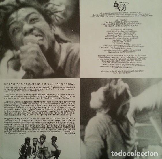 Discos de vinilo: Bad Brains &ndash; Attitude (The ROIR Sessions) - Vinilo - Foto 3