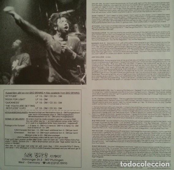 Discos de vinilo: Bad Brains &ndash; Attitude (The ROIR Sessions) - Vinilo - Foto 4