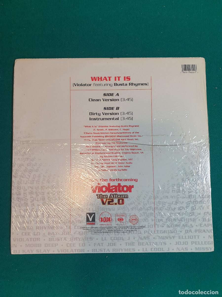 Discos de vinilo: Violator Featuring Busta Rhymes &ndash; What It Is - Foto 2