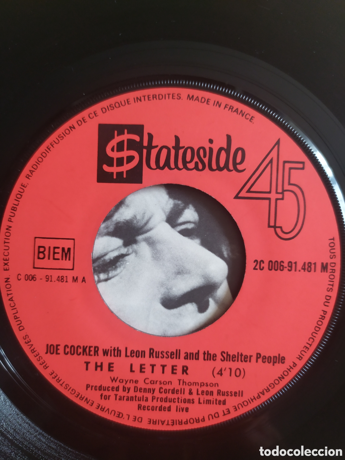 Discos de vinilo: Single Joe Cocker.&nbsp;The Letter / Space Captain - Foto 3