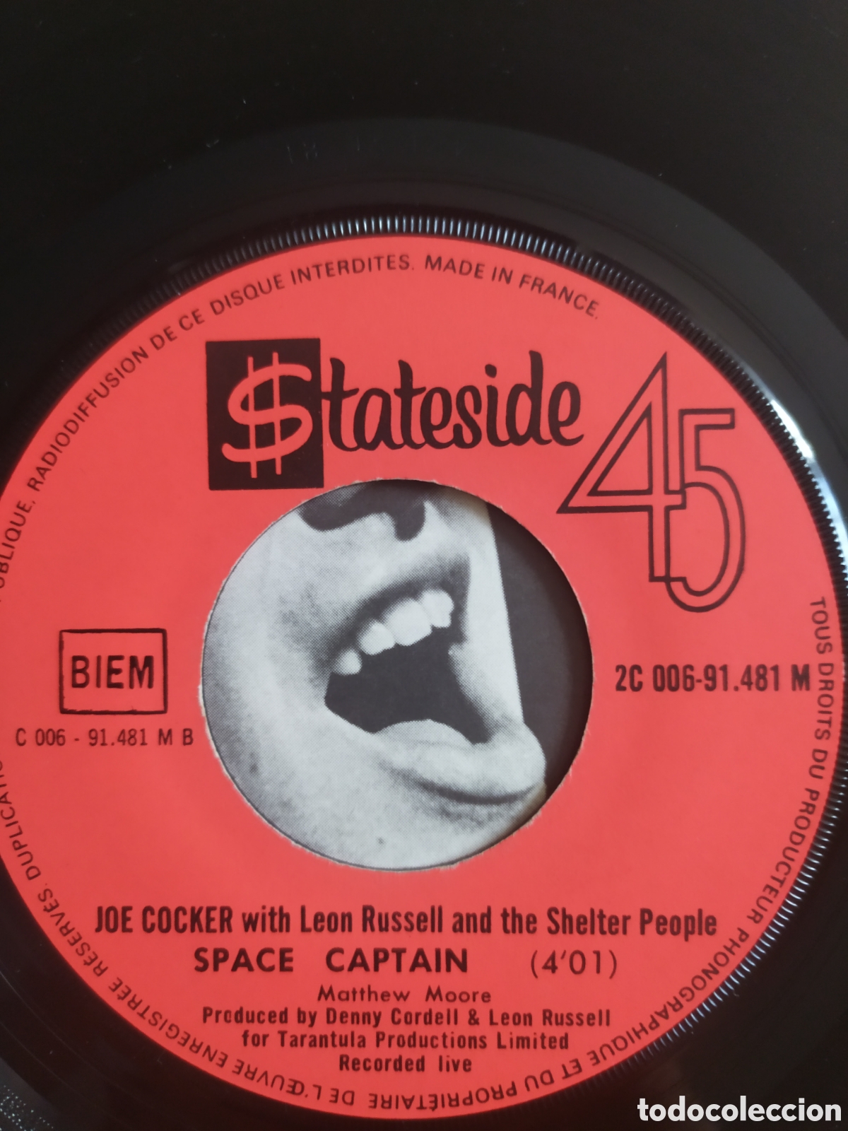 Discos de vinilo: Single Joe Cocker.&nbsp;The Letter / Space Captain - Foto 4