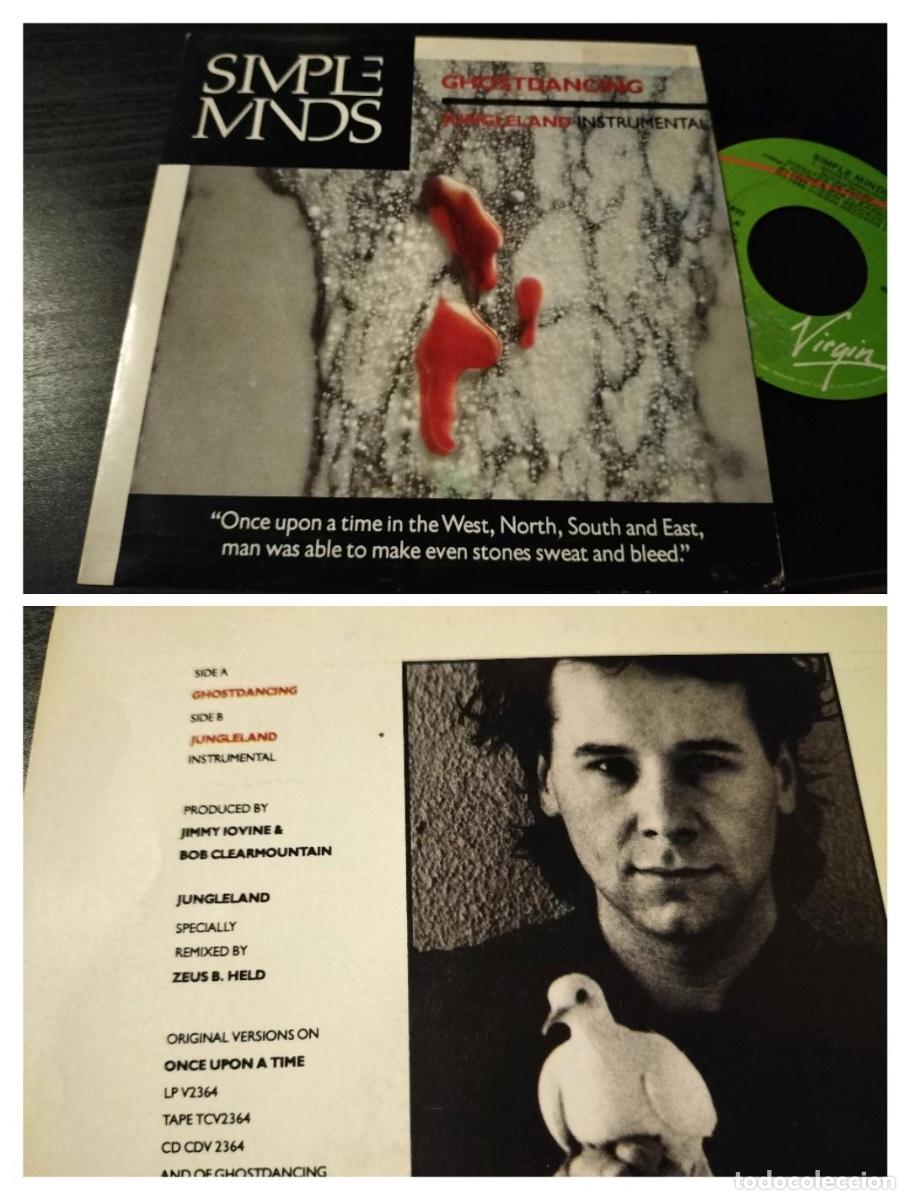 Discos de vinilo: SIMPLE MINDS - GHOSTDANCING 7&rdquo; SINGLE VIRGIN 1986 NEW WAVE SYNTH POP - Foto 1