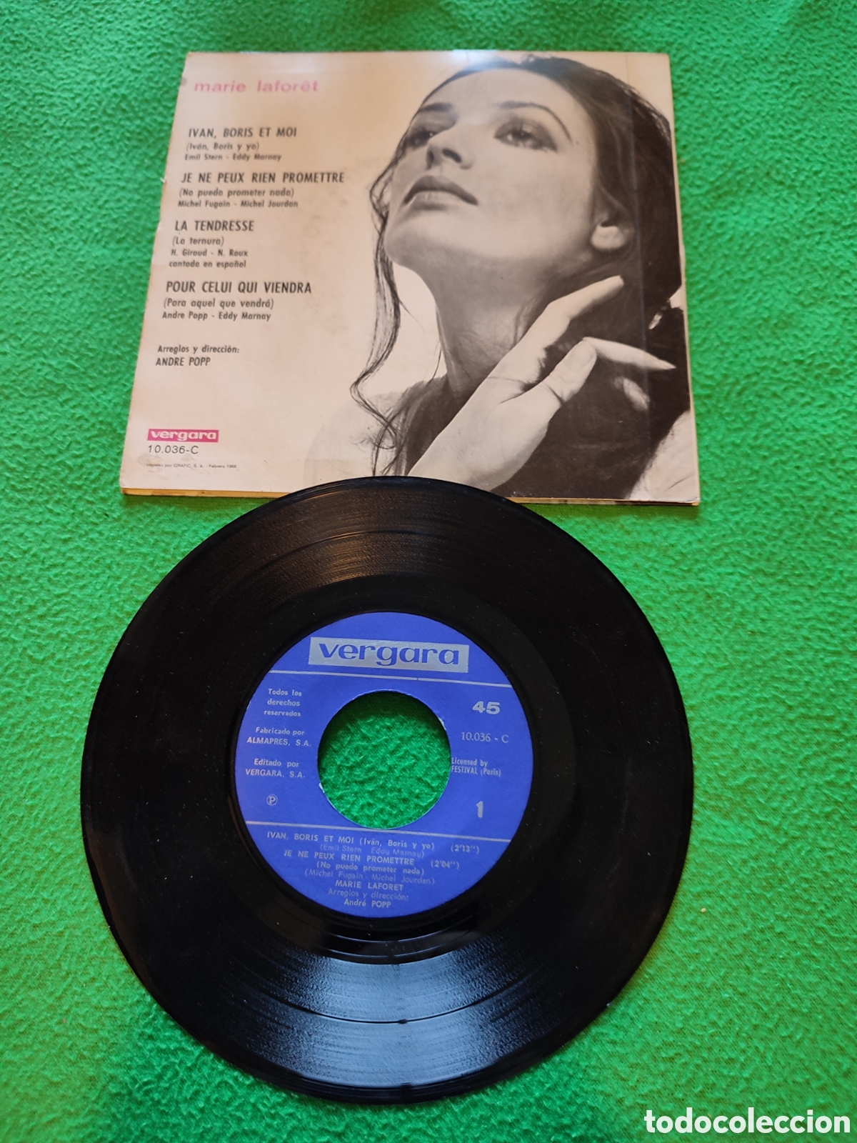 Discos de vinilo: Marie Laforet - Iv&aacute;n, Boris et moi + 3 - Foto 2