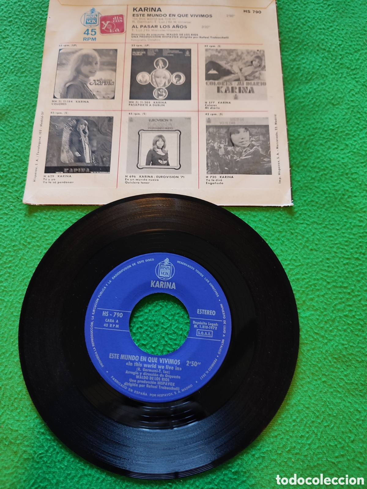Discos de vinilo: Karina - Este mundo en que vivimos - Foto 2
