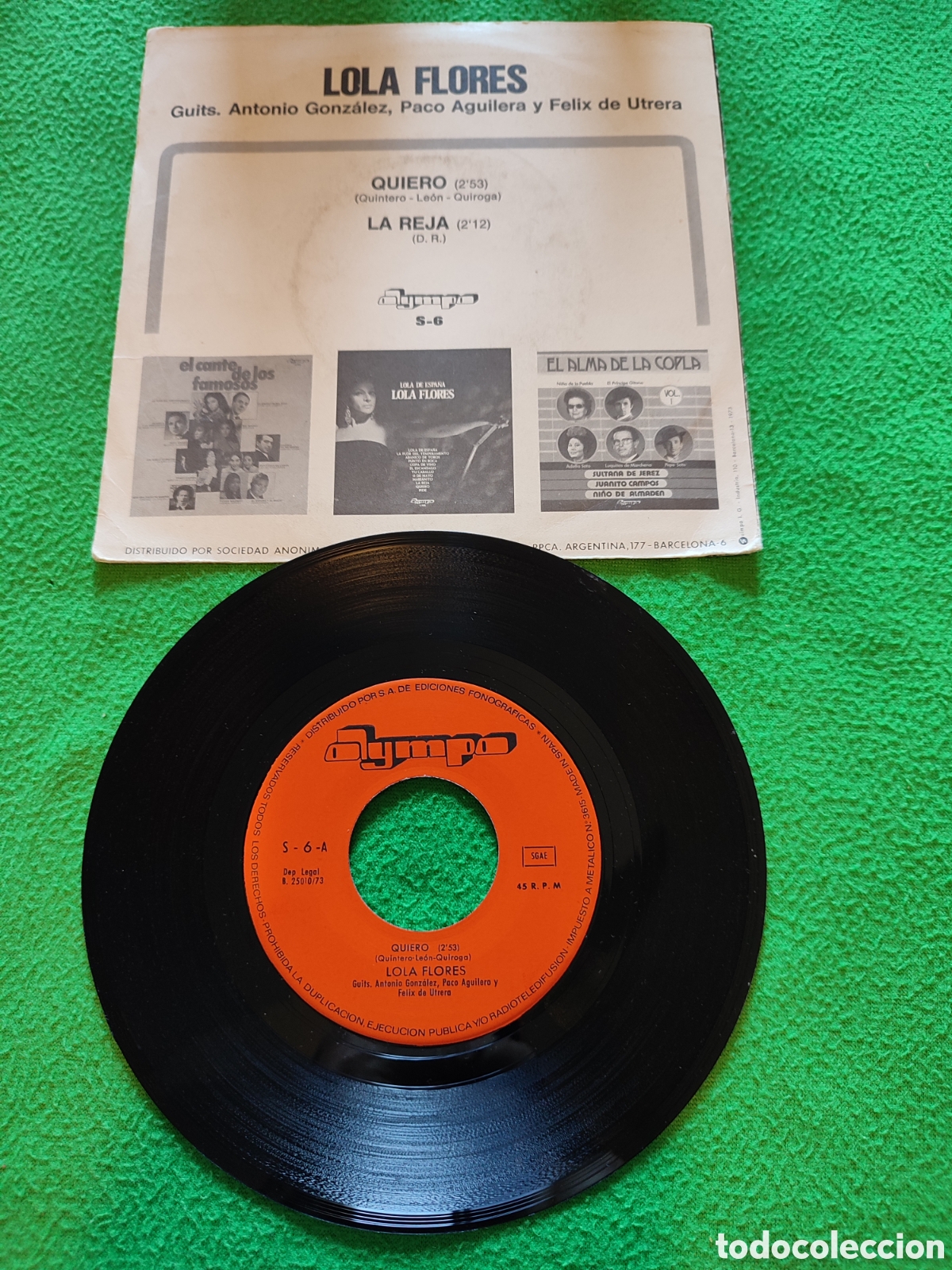 Discos de vinilo: Lola Flores - Quiero - Foto 2
