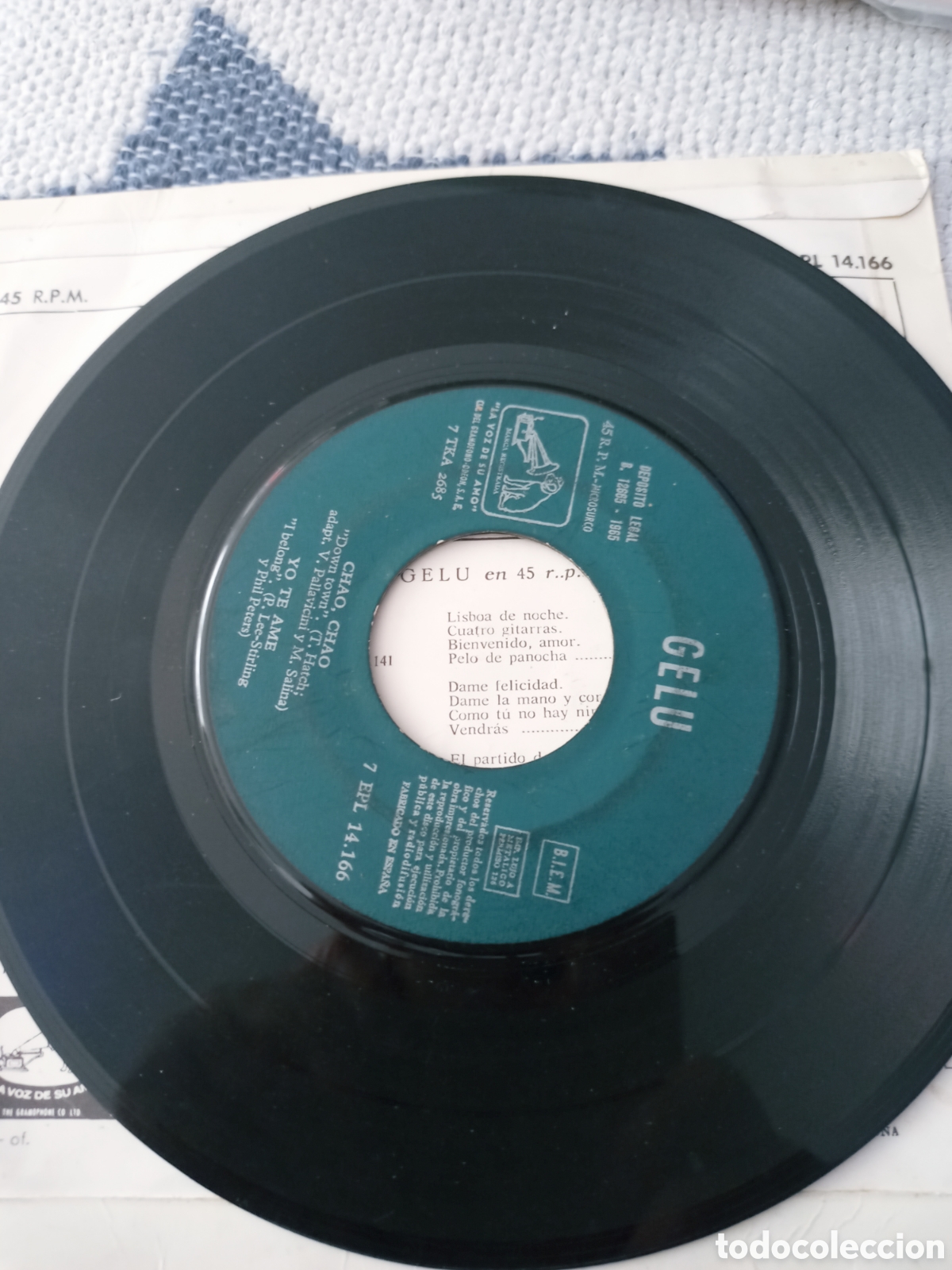 Discos de vinilo: Gelu single vinilo 1965 down town +3 - Foto 4