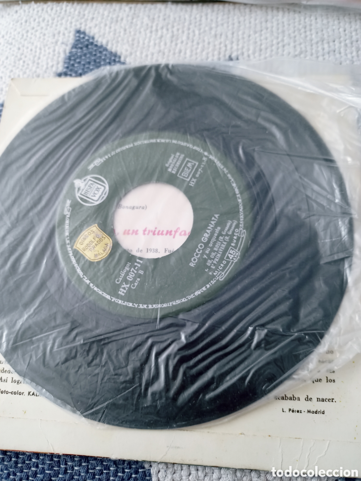 Discos de vinilo: Rocco granata. Marina single vinilo - Foto 3