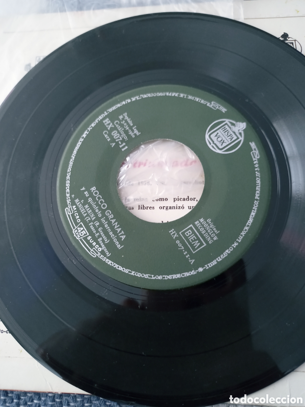 Discos de vinilo: Rocco granata. Marina single vinilo - Foto 4