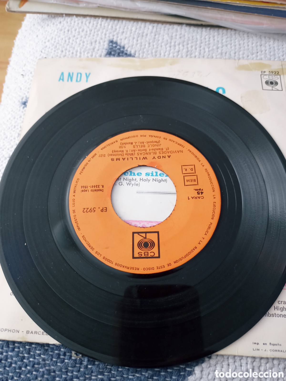 Discos de vinilo: Andy williams noel blanc . single vinilo 1966 - Foto 4