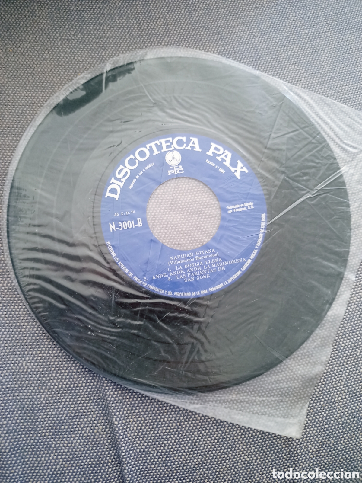 Discos de vinilo: Navidad gitana single vinilo 1959 - Foto 3