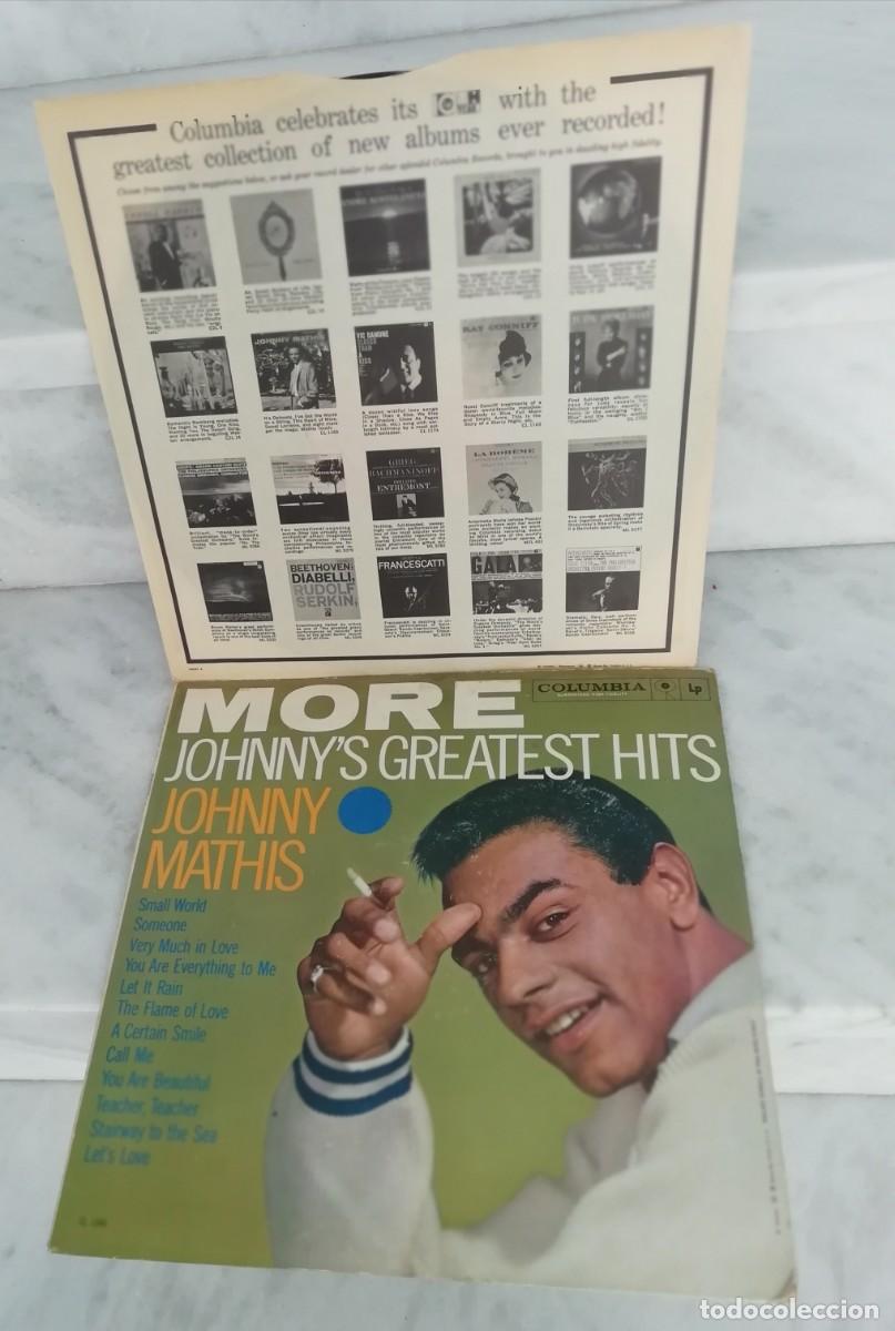 Discos de vinilo: Lp johnny mathis more greatest hits - Foto 2