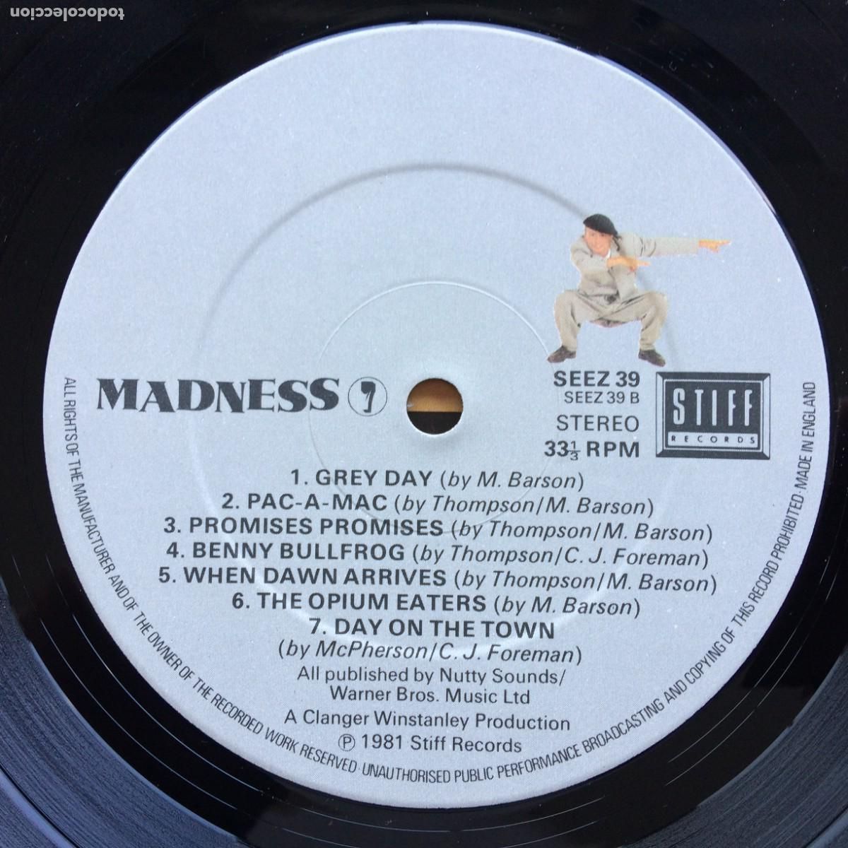 Discos de vinilo: MADNESS - 7 EU-1985 LP33 STIFF RECORDS - Foto 6