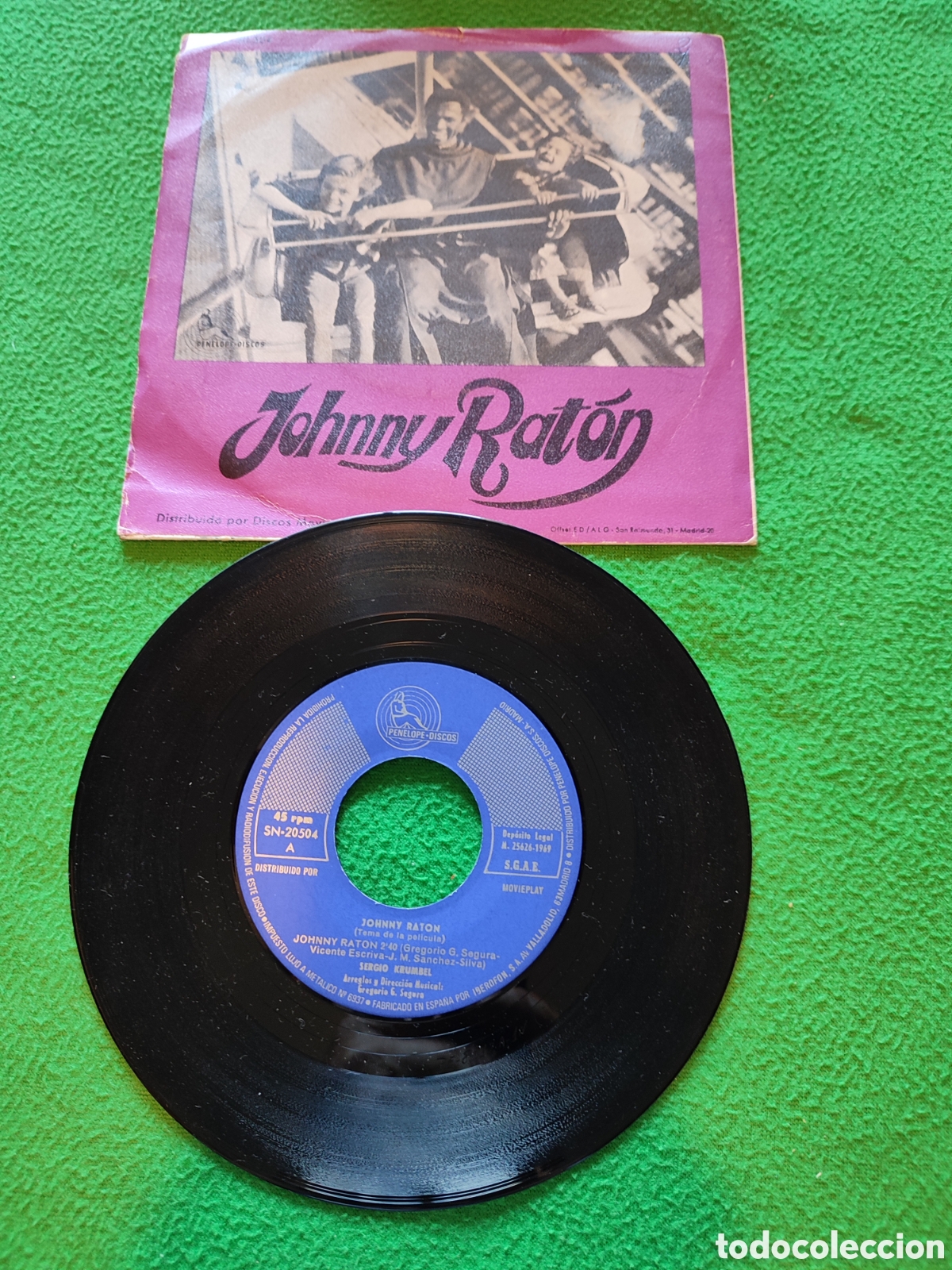 Discos de vinilo: Sergio Krumbel - Johnny Rat&oacute;n BSO - Foto 2