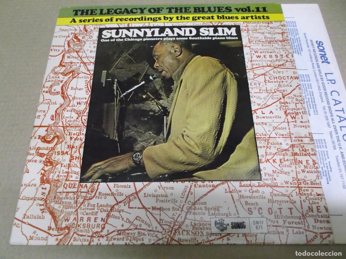 Discos de vinilo: SUNNYLAND SLIM (LP) THE LEGACY OF THE BLUES VOL. 11 A&Ntilde;O 1974 - EDICION U.K.