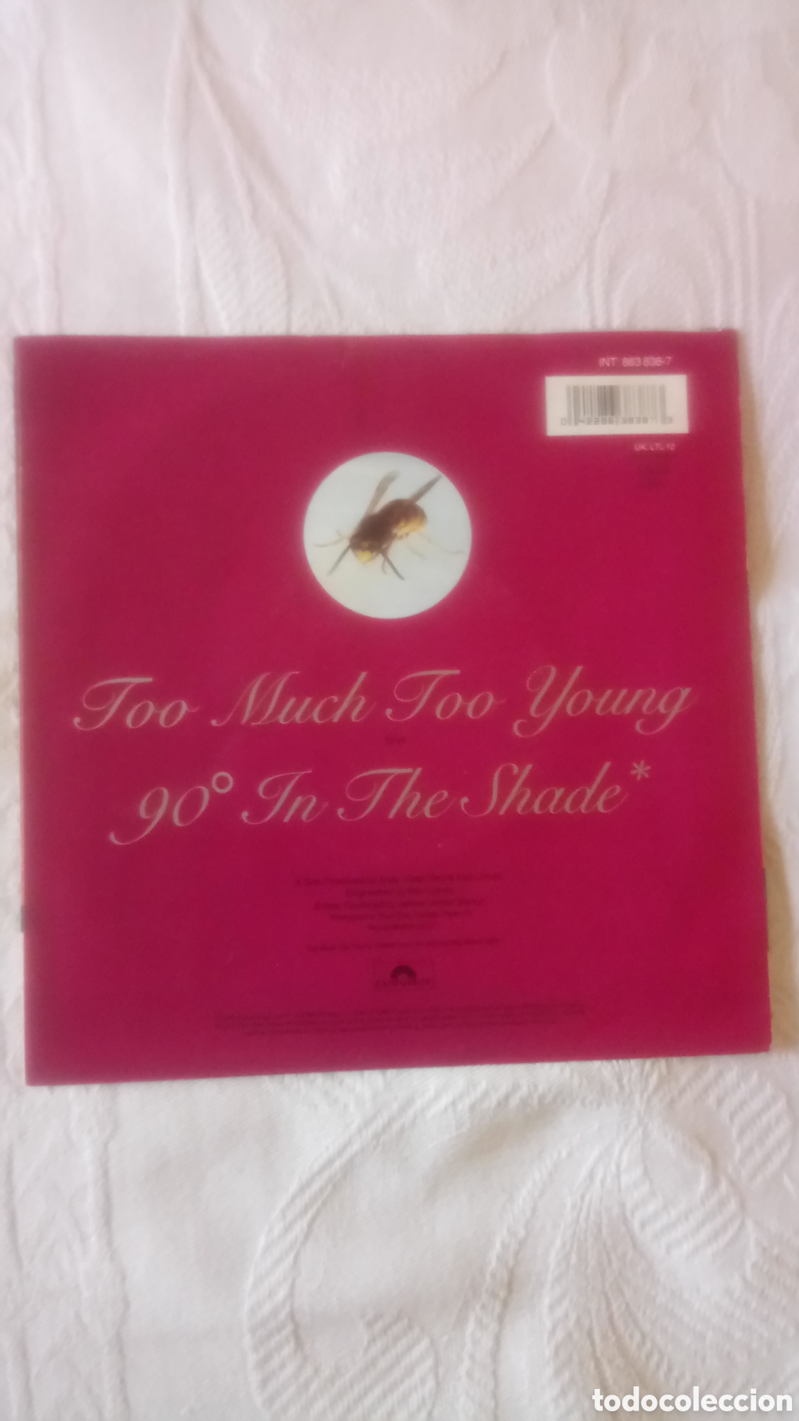 Discos de vinilo: Little Angels - Too Much Too Young - single - Foto 2