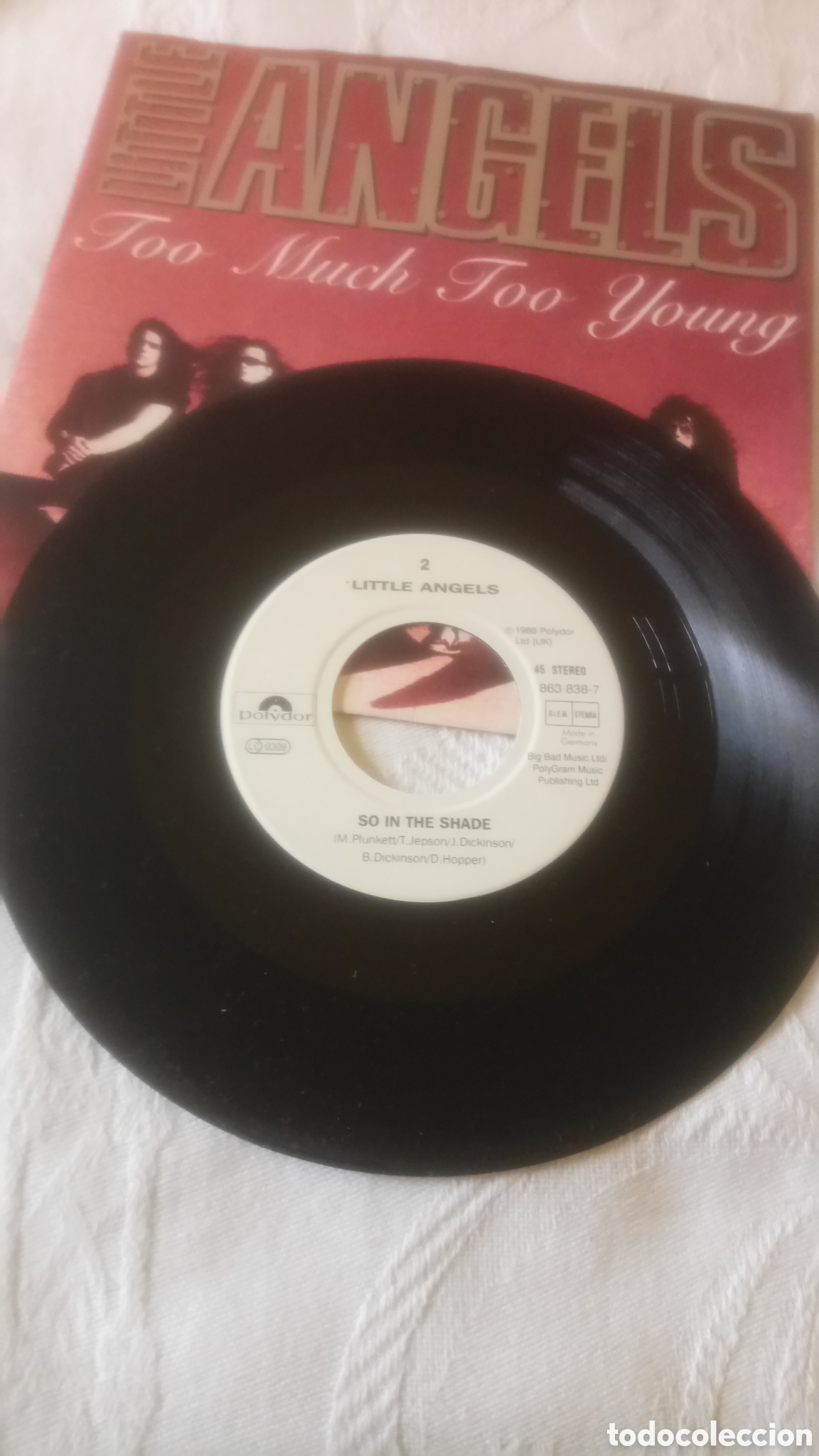 Discos de vinilo: Little Angels - Too Much Too Young - single - Foto 6