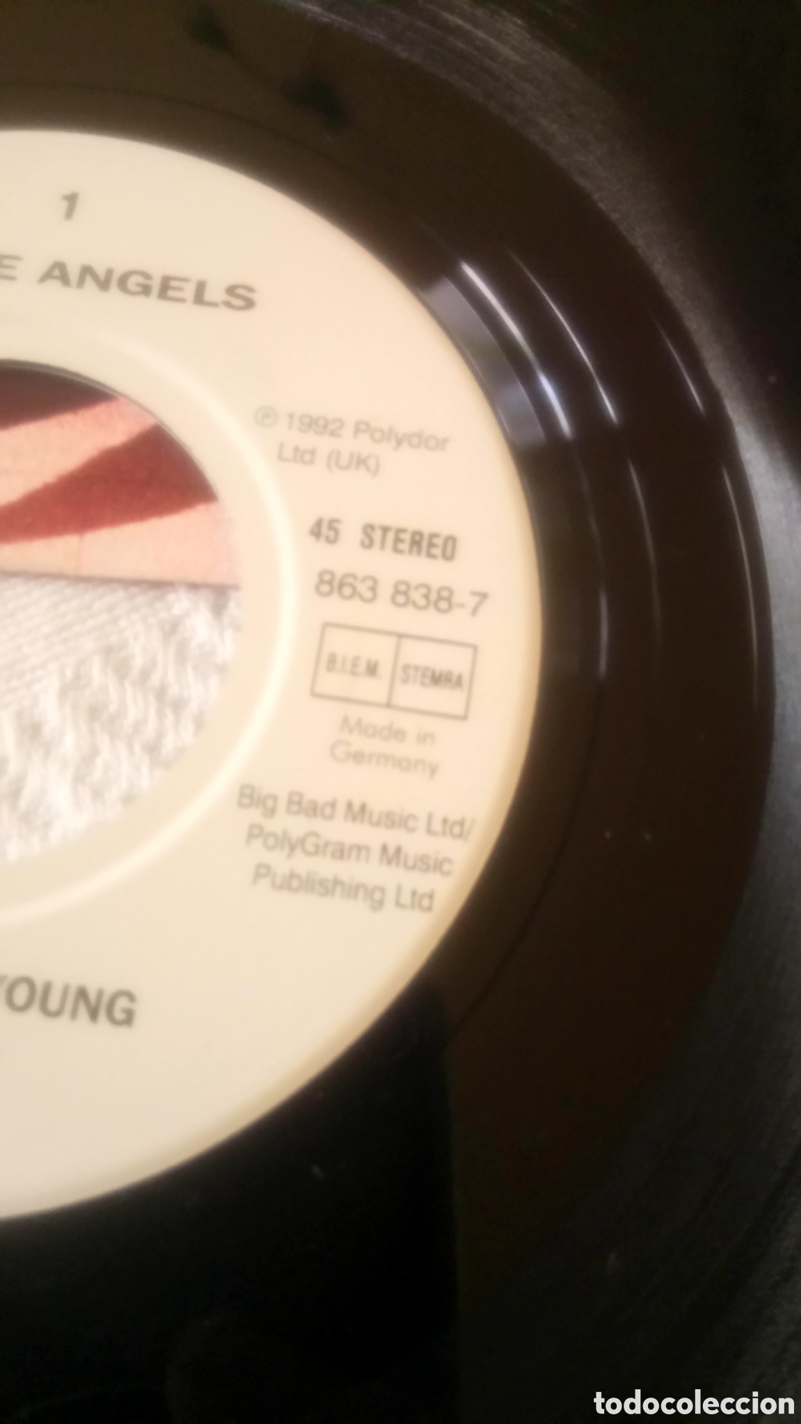 Discos de vinilo: Little Angels - Too Much Too Young - single - Foto 8