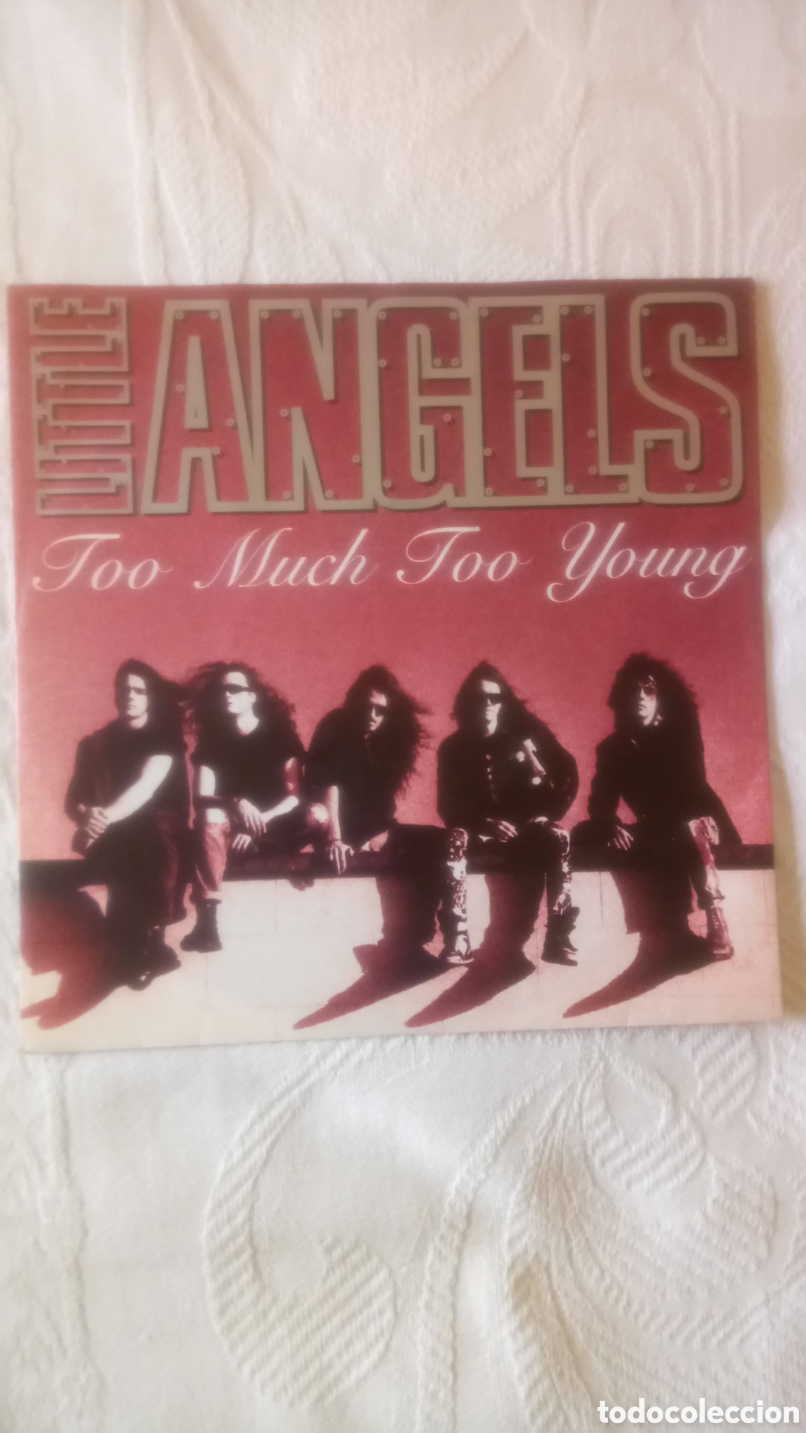 Discos de vinilo: Little Angels - Too Much Too Young - single - Foto 1