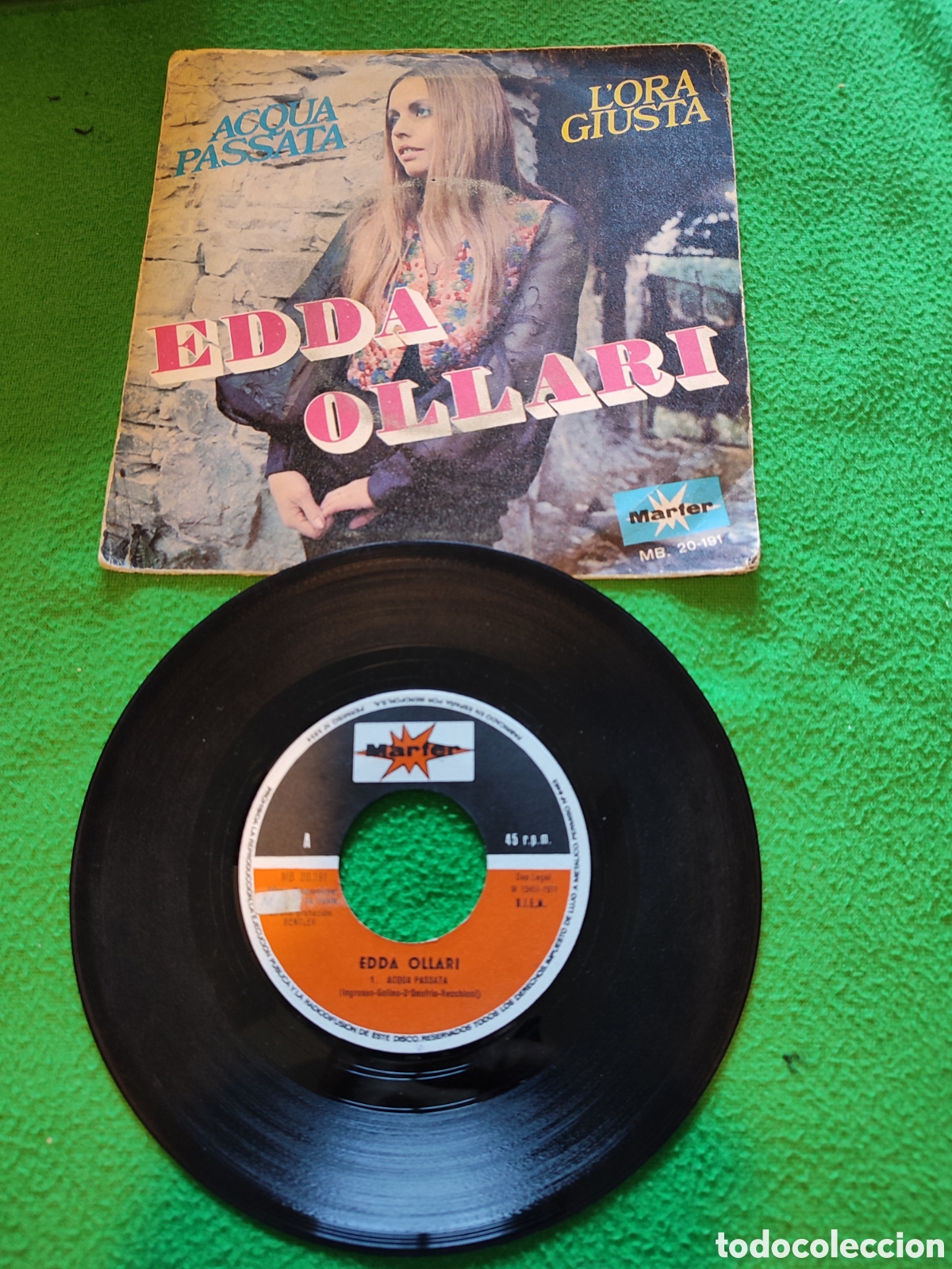 Discos de vinilo: Edda Ollari - Acqua passata - Foto 2