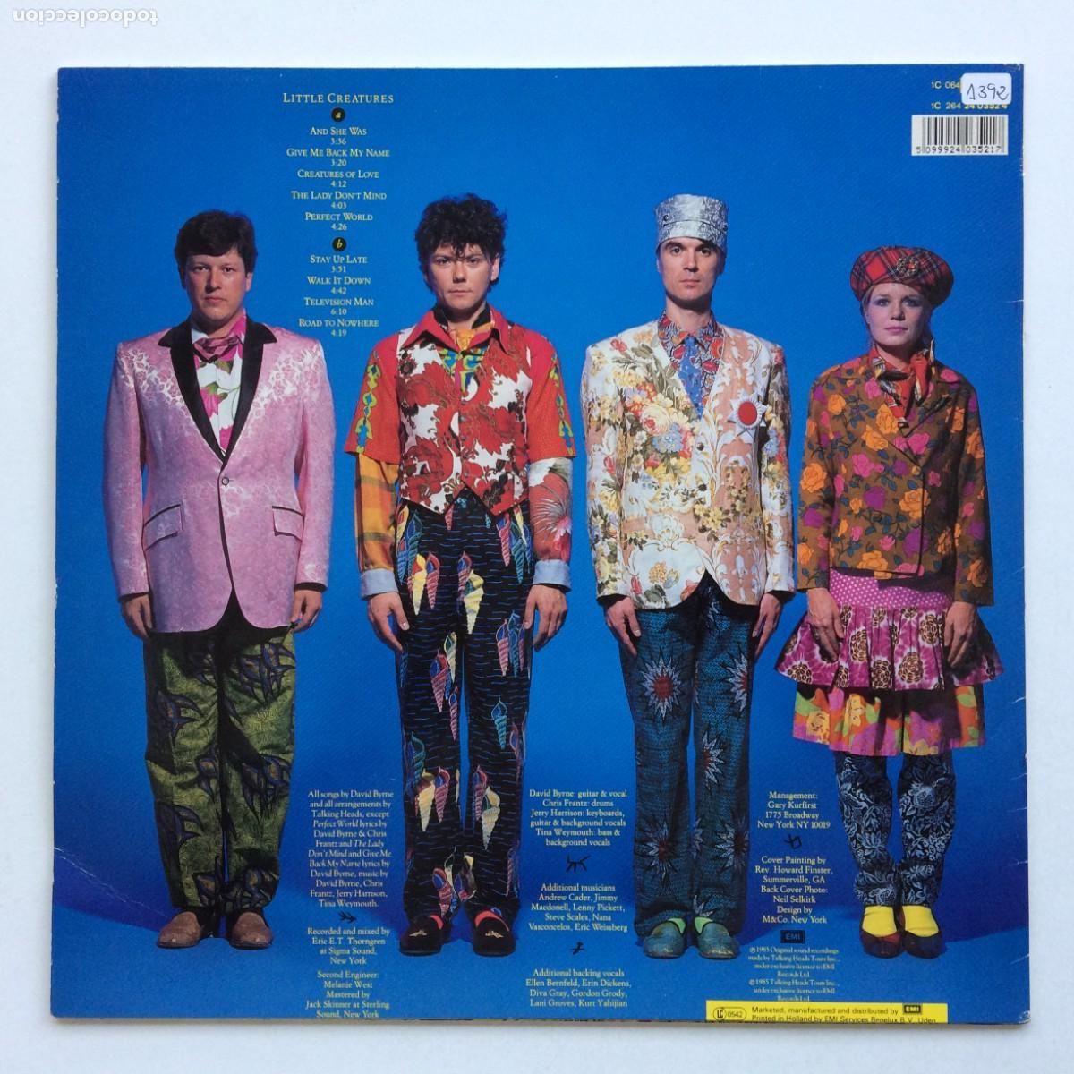 Discos de vinilo: Talking Heads &lrm;&ndash; Little Creatures , Holanda 1985 EMI* - Foto 2