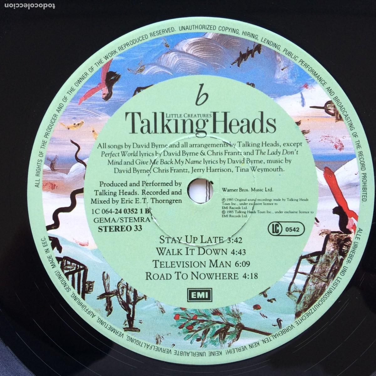 Discos de vinilo: Talking Heads &lrm;&ndash; Little Creatures , Holanda 1985 EMI* - Foto 6