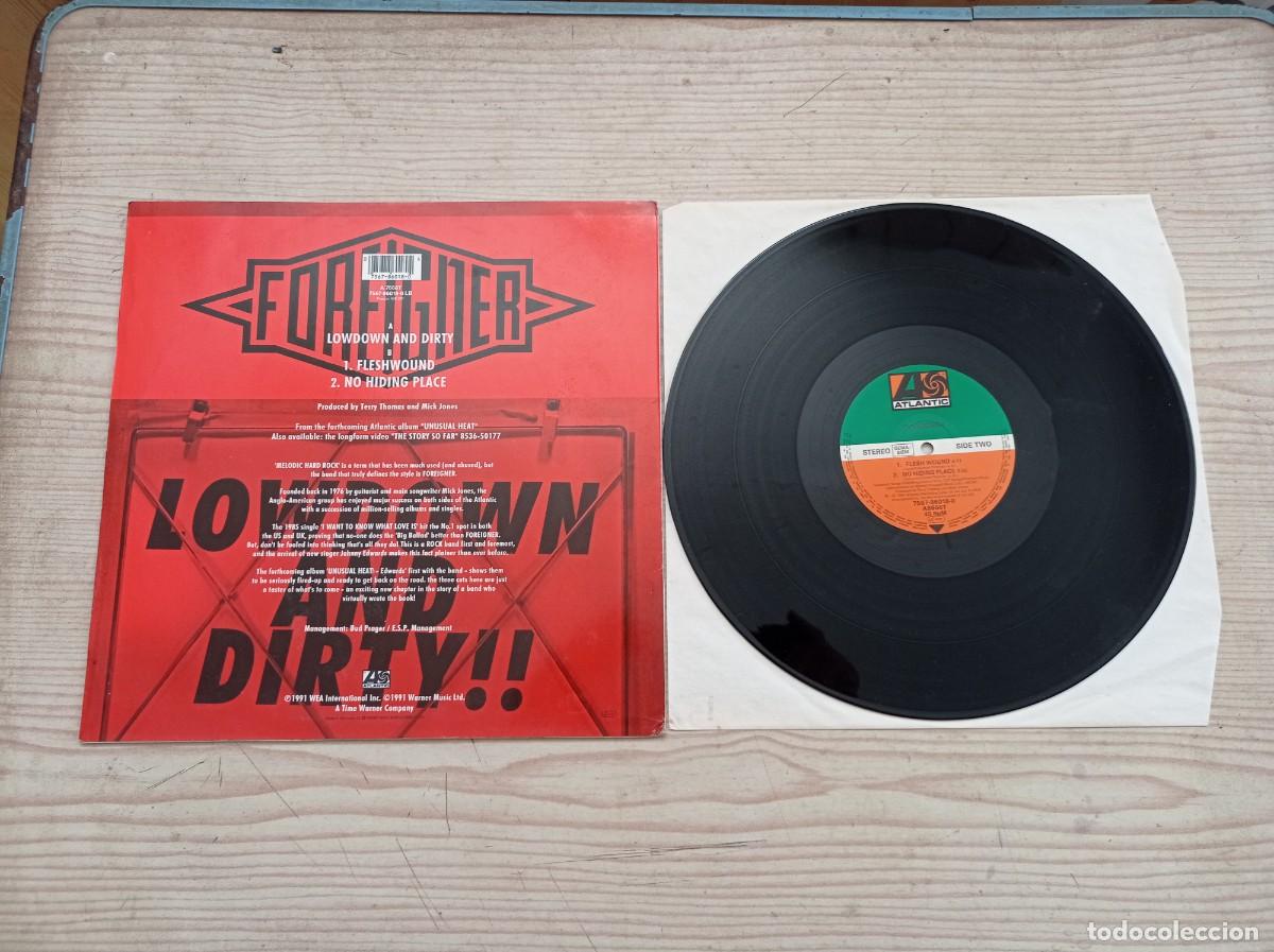 Discos de vinilo: Foreigner - Lowdown And Dirty - Maxi Single - Foto 2