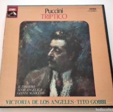 Discos de vinilo: ÓPERA TRIPTICO. GIACOMO PUCCINI. COFRE 3 LPS. 1977. EMI C 163-50329/31. VINILOS MINT.