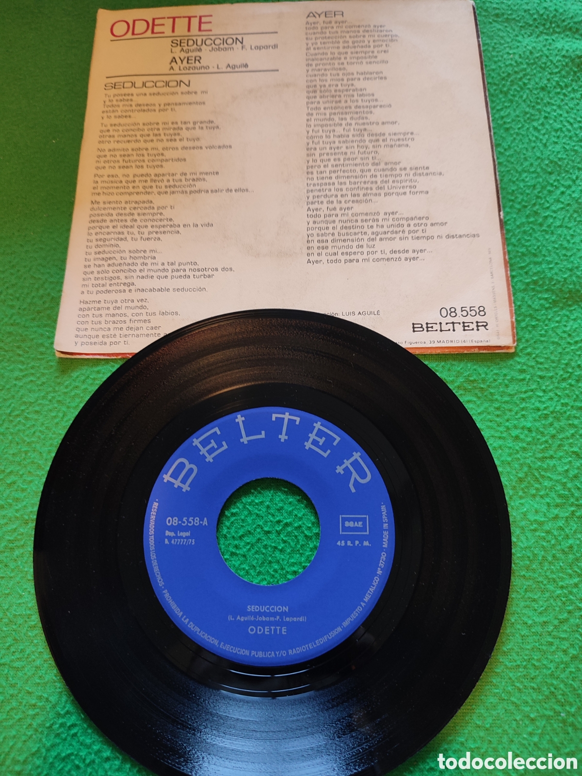 Discos de vinilo: Odette - Seducci&oacute;n - Foto 2