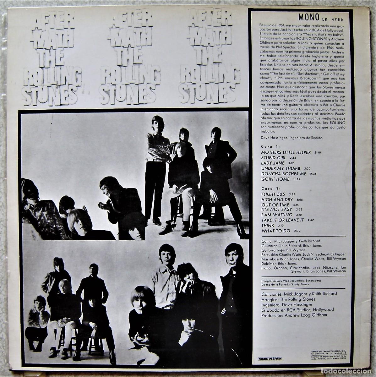 Discos de vinilo: THE ROLLING STONES.AFTER-MATH...ED ESPA&Ntilde;OLA MONO - Foto 2