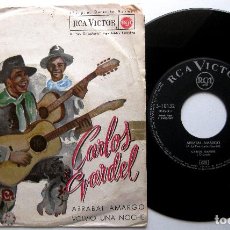 Discos de vinilo: CARLOS GARDEL - ARRABAL AMARGO / VOLVIÓ UNA NOCHE - SINGLE RCA VICTOR 1962 BPY