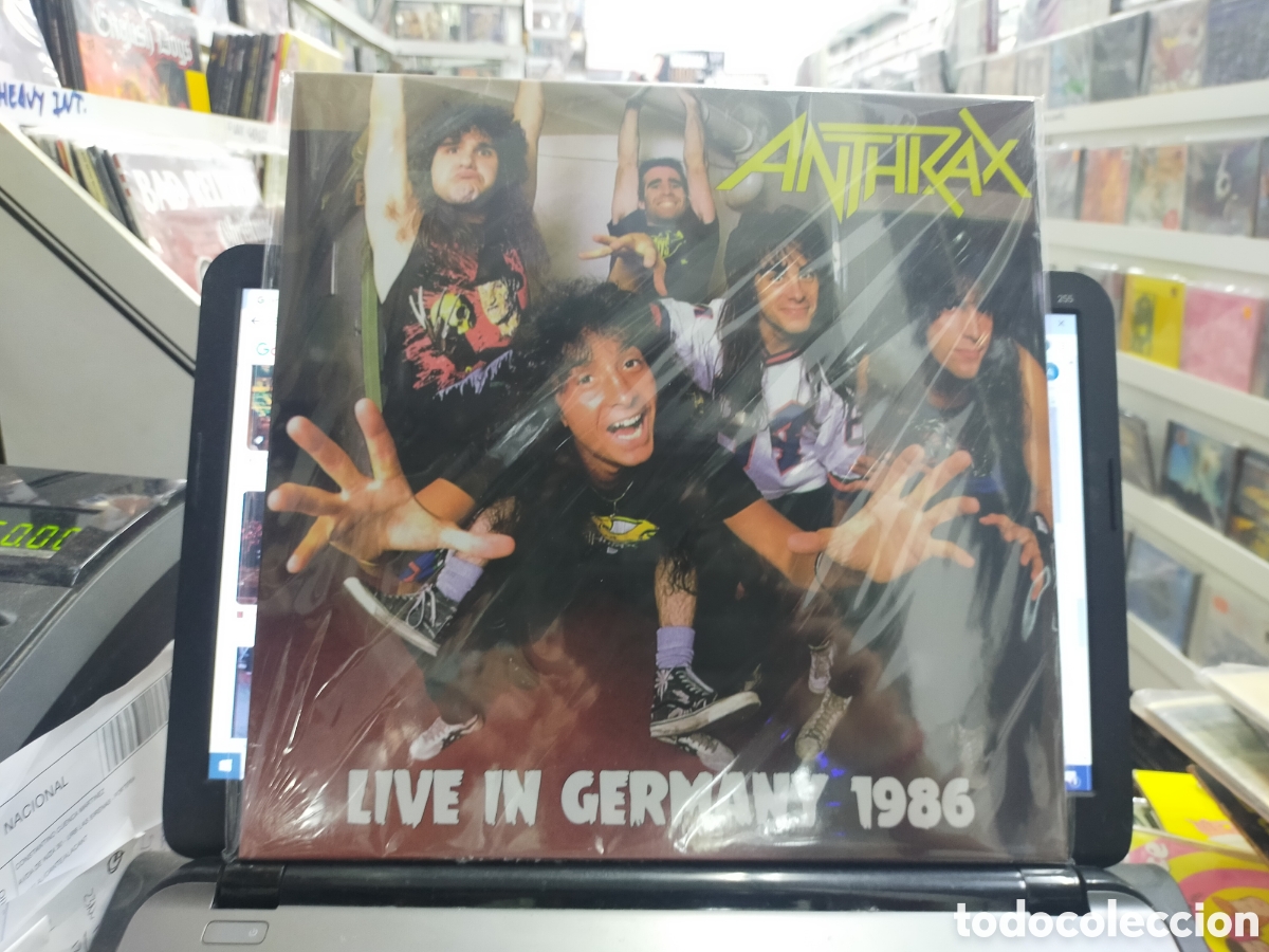 Discos de vinilo: Anthrax LP live in Germany 1986 precintado - Foto 1