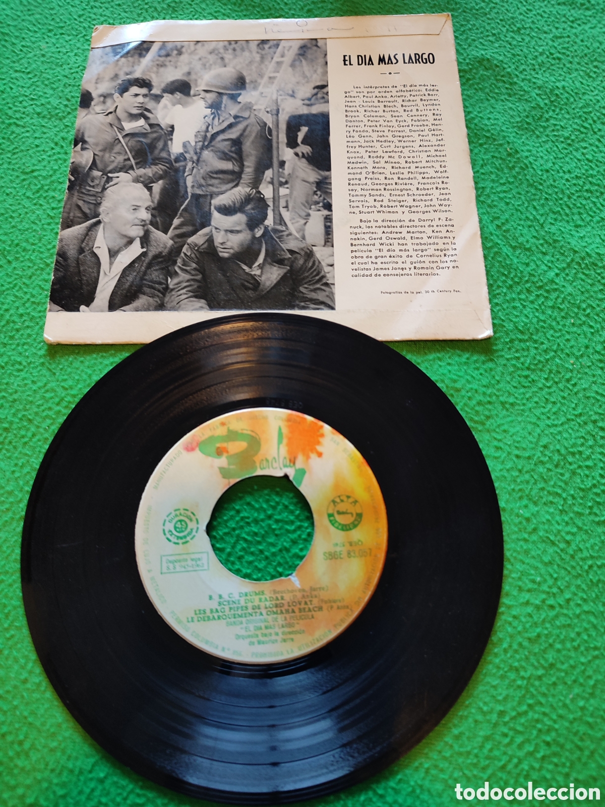 Discos de vinilo: Maurice Jarre - El d&iacute;a m&aacute;s largo + 6 - Foto 2