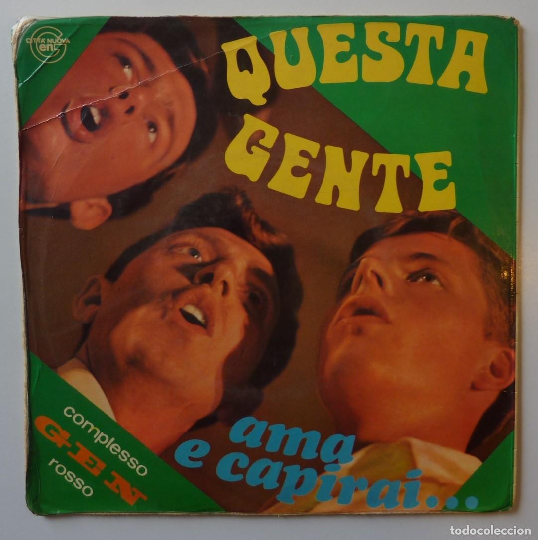Discos de vinilo: GEN ROSSO // QUESTA GENTE // MADE IN ITALY - Foto 2