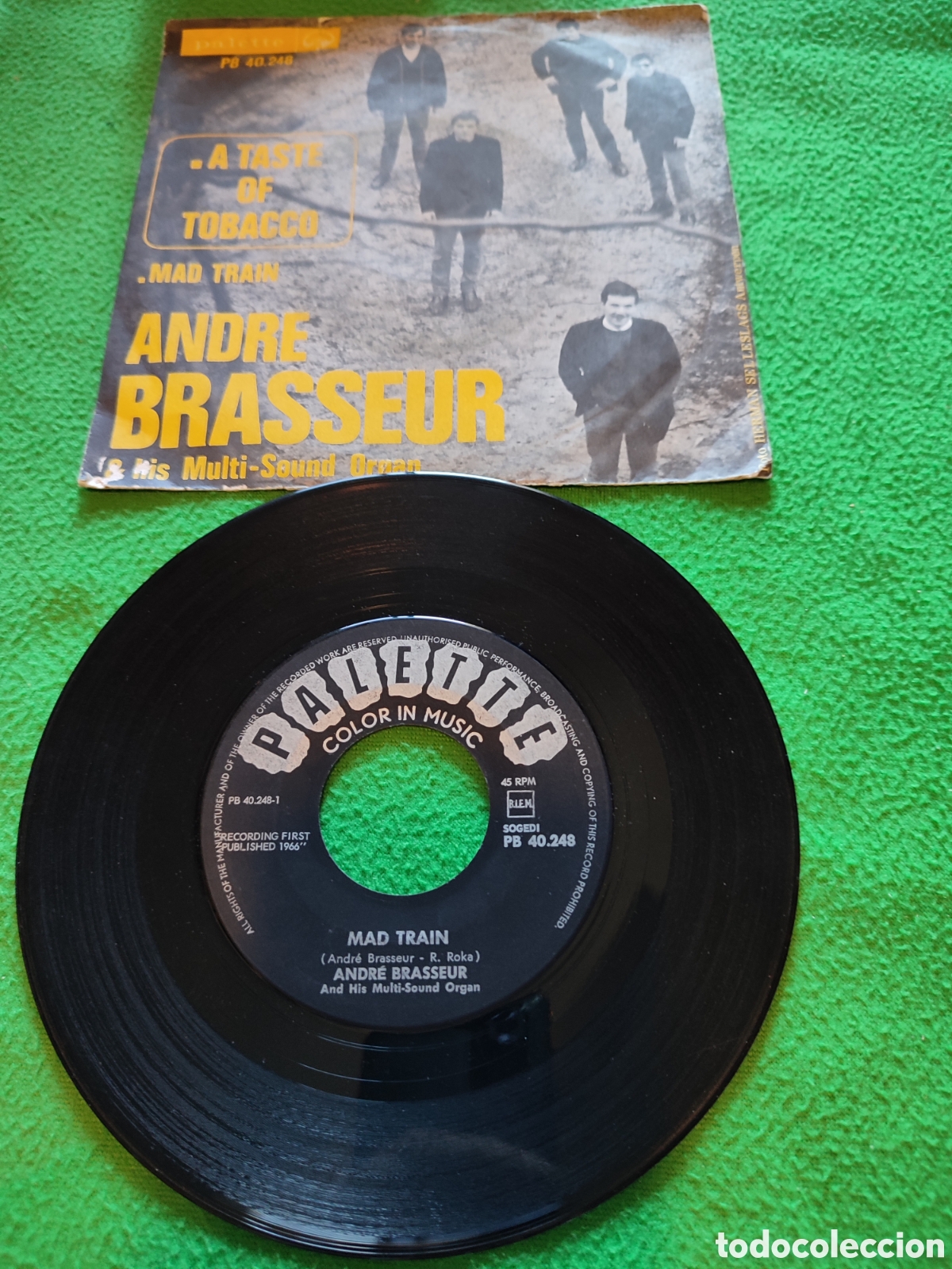 Discos de vinilo: Andr&eacute; Brasseur - Mad train - Foto 2
