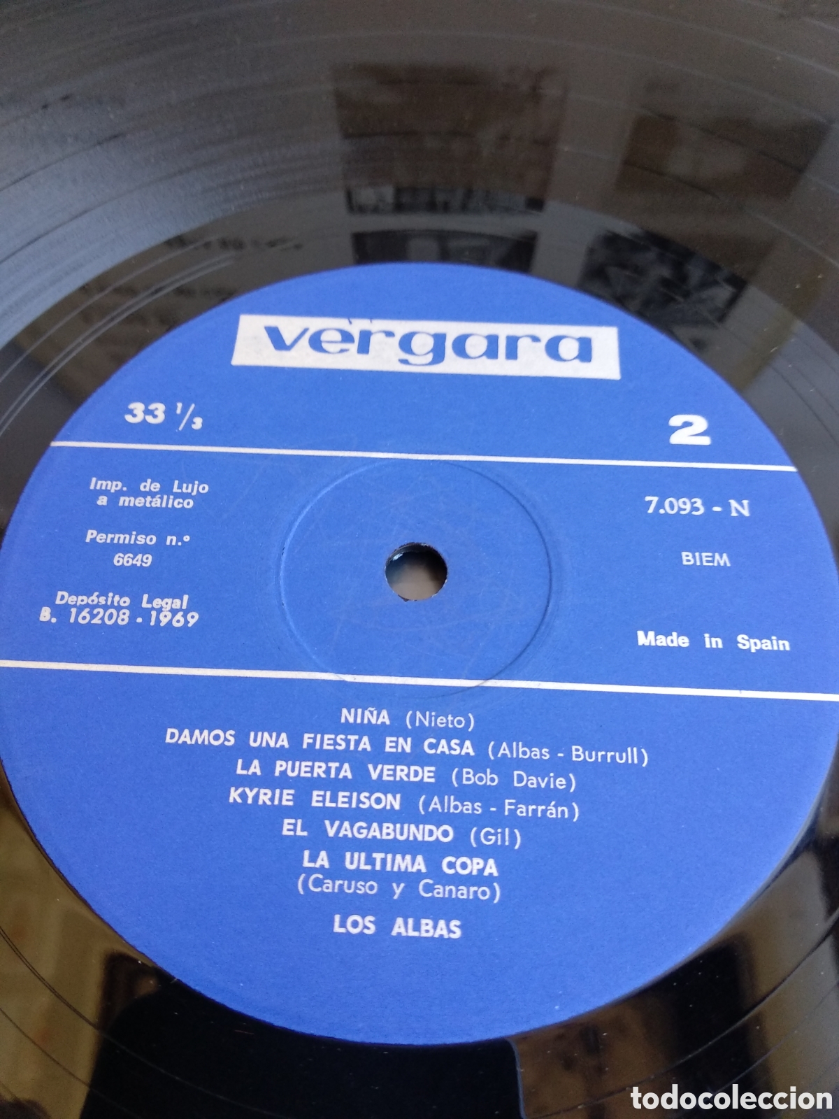 Discos de vinilo: LOS ALBAS, SPAIN, VERGARA, 1969, J.2 - Foto 4