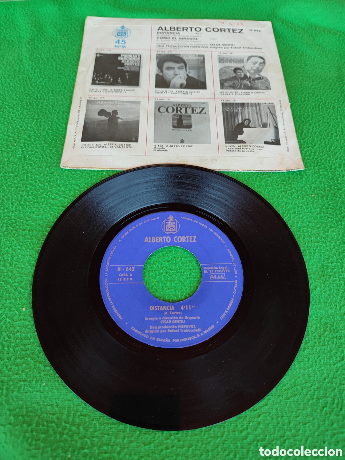 Discos de vinilo: Alberto Cortez - Distancia - Foto 2