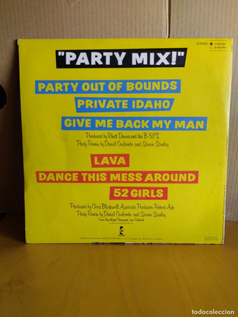 Discos de vinilo: THE B-52&acute;S --- PARTY MIX - Foto 2