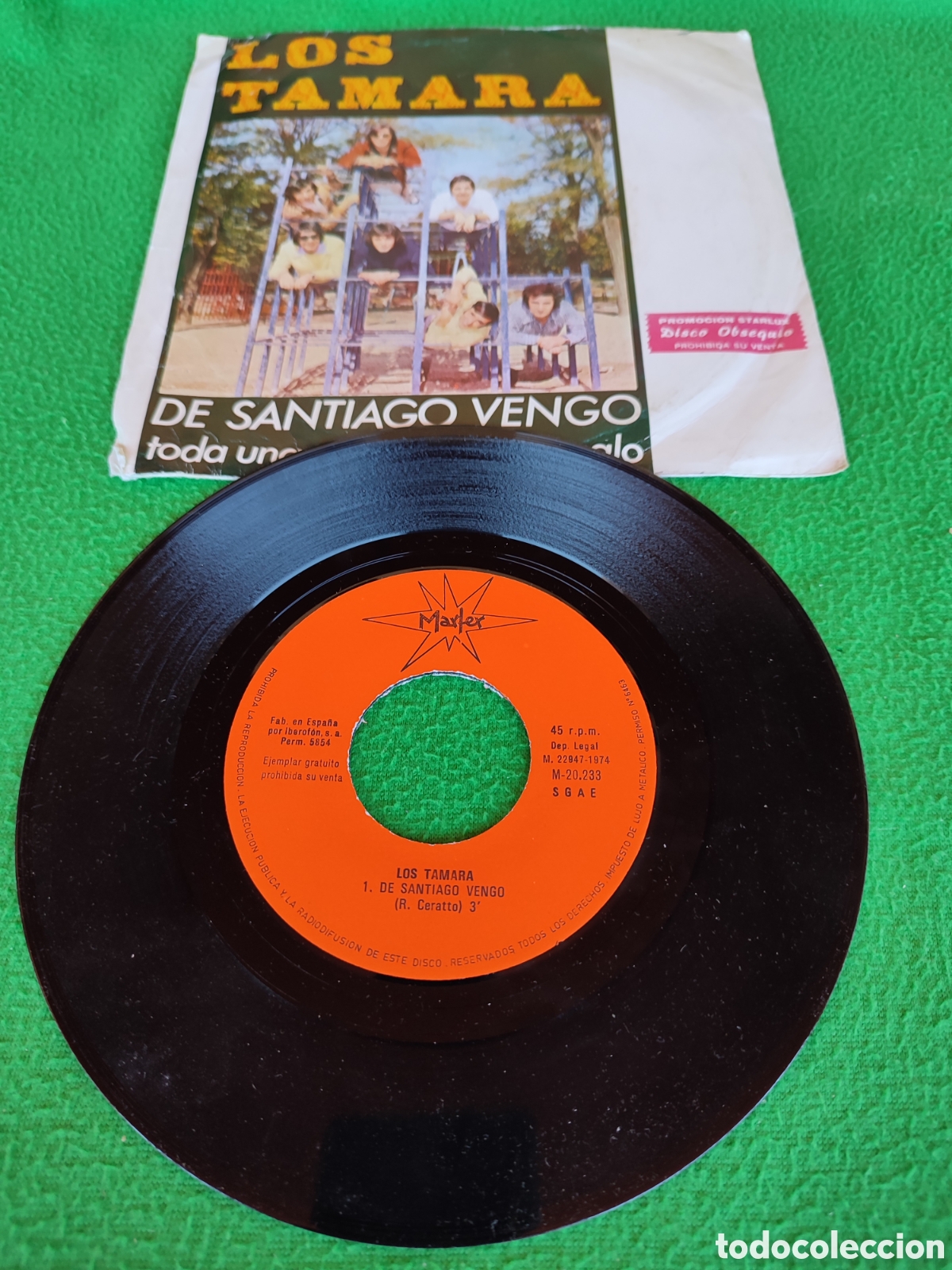 Discos de vinilo: Los Tamaras - De Santiago vengo - Foto 2
