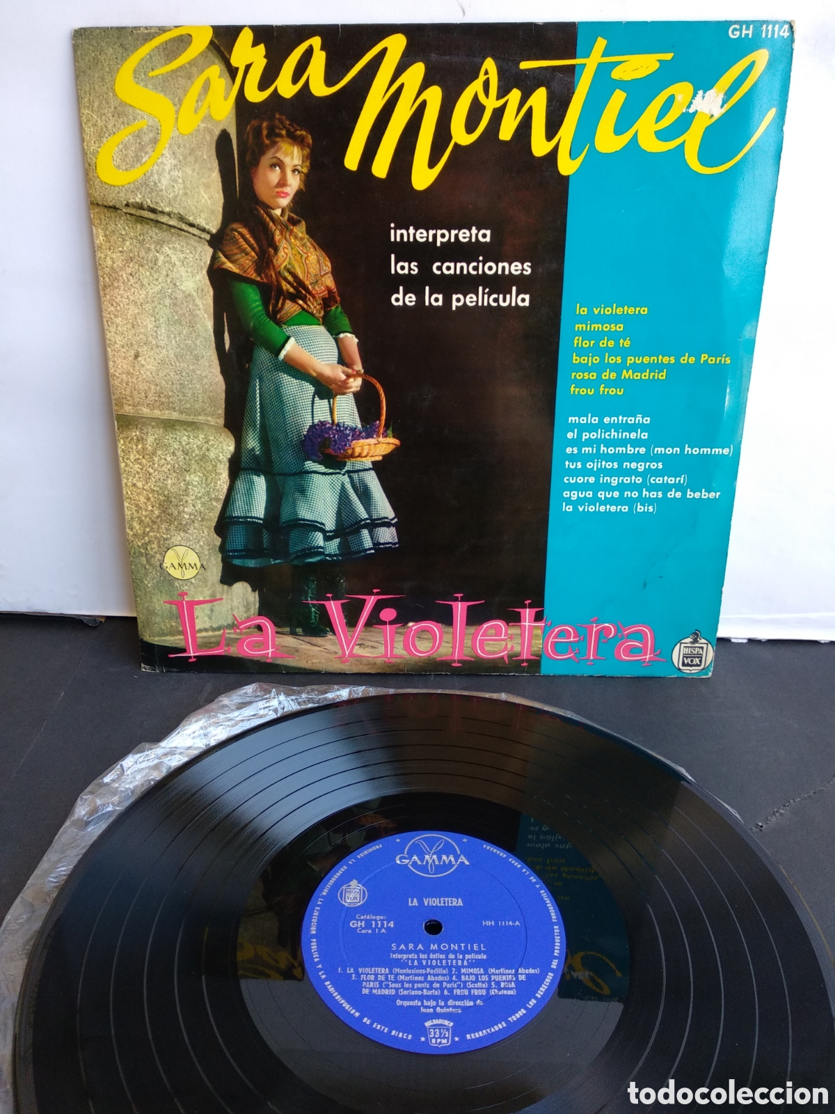 Discos de vinilo: SARA MONTIEL, LA VIOLETERA, M&Eacute;XICO, HISPAVOX, J.2 - Foto 1