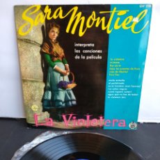 Discos de vinilo: SARA MONTIEL, LA VIOLETERA, MÉXICO, HISPAVOX, J.2