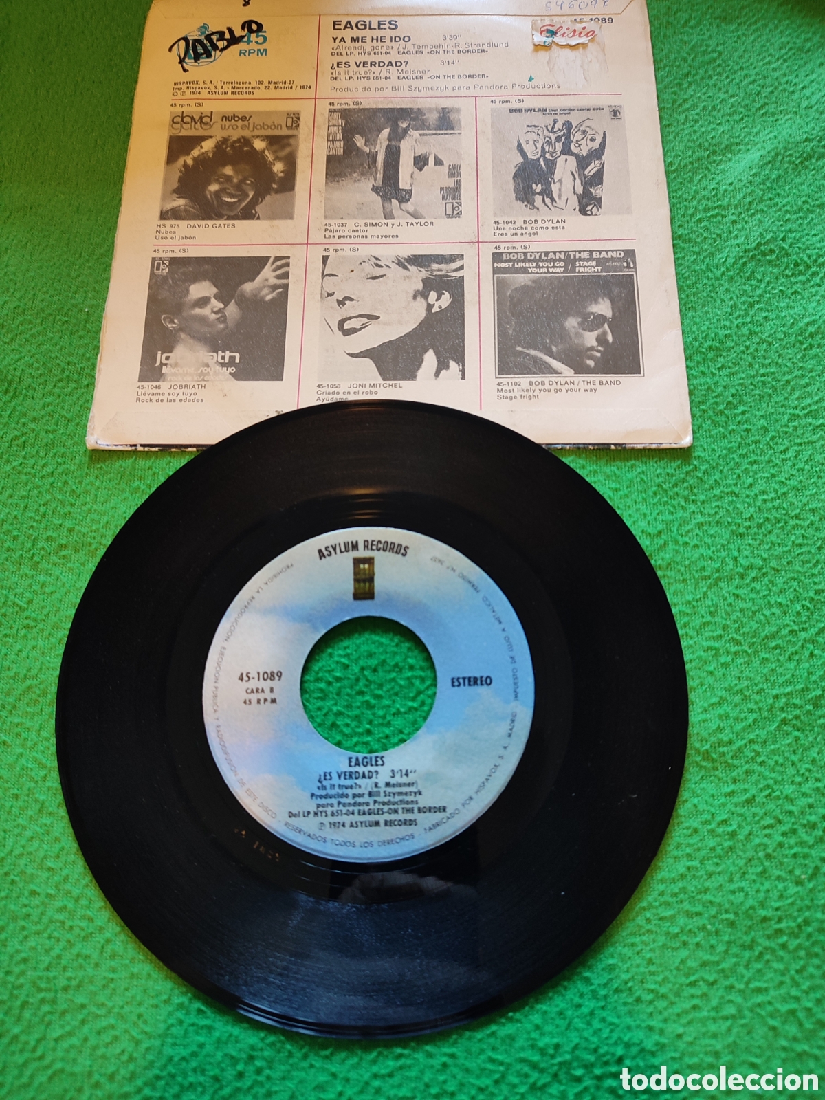 Discos de vinilo: Eagles - Es verdad? Single - Foto 2