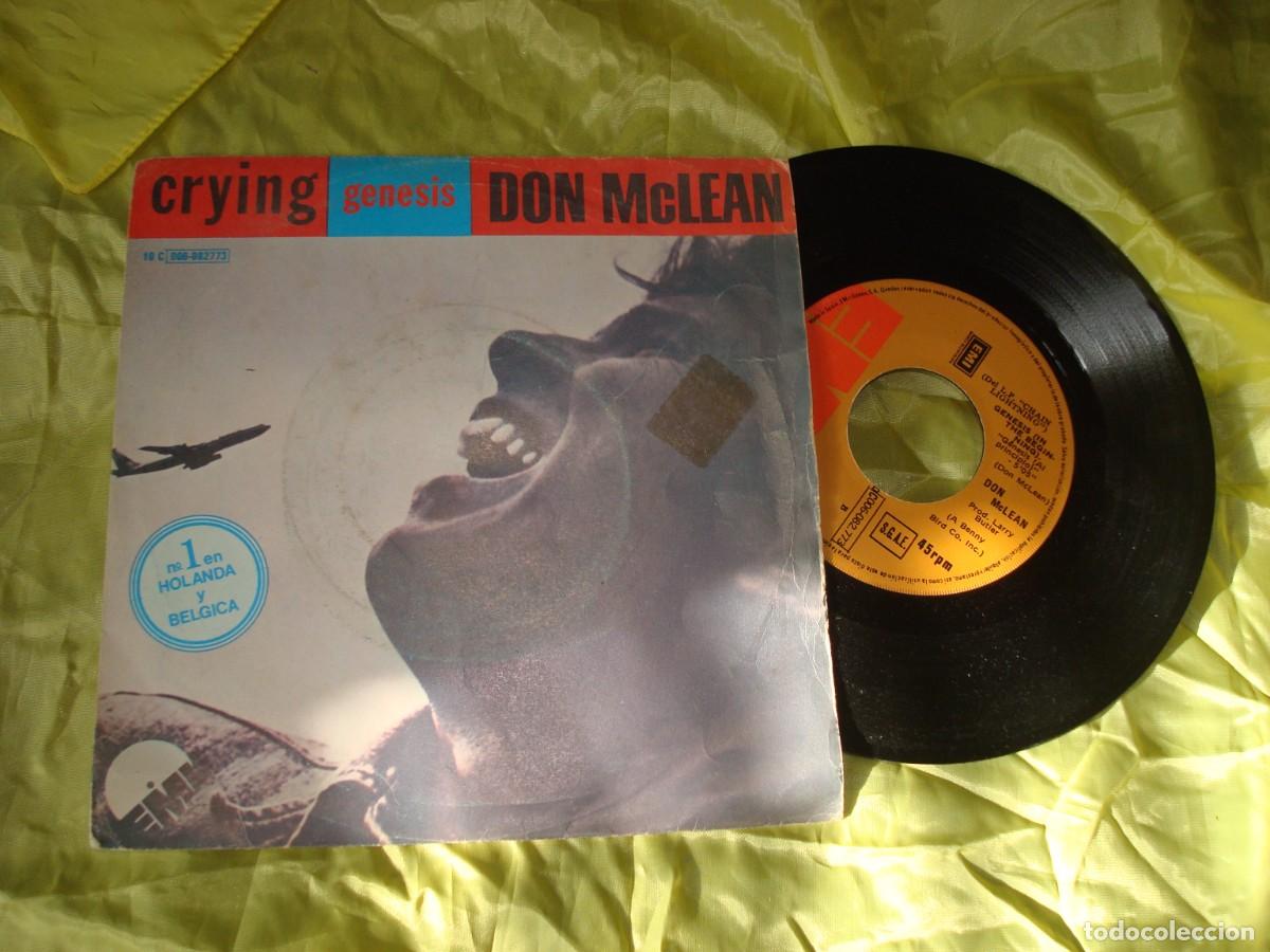 Discos de vinilo: DON McLEAN. CRYING / GENESIS. EMI, 1980. EDC. SPAIN. IMPECABLE - Foto 1
