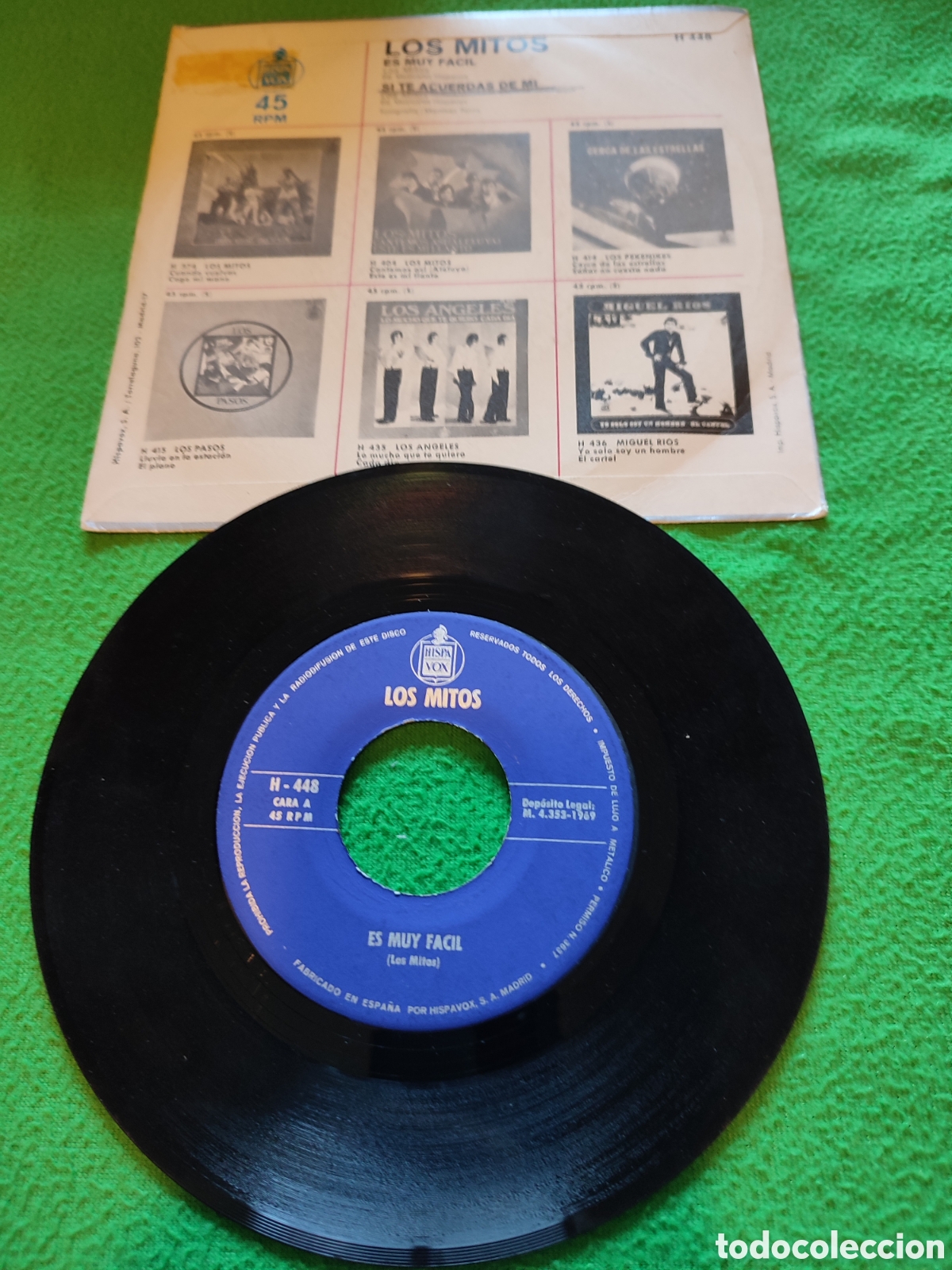 Discos de vinilo: Los Mitos - Es muy f&aacute;cil - Foto 2