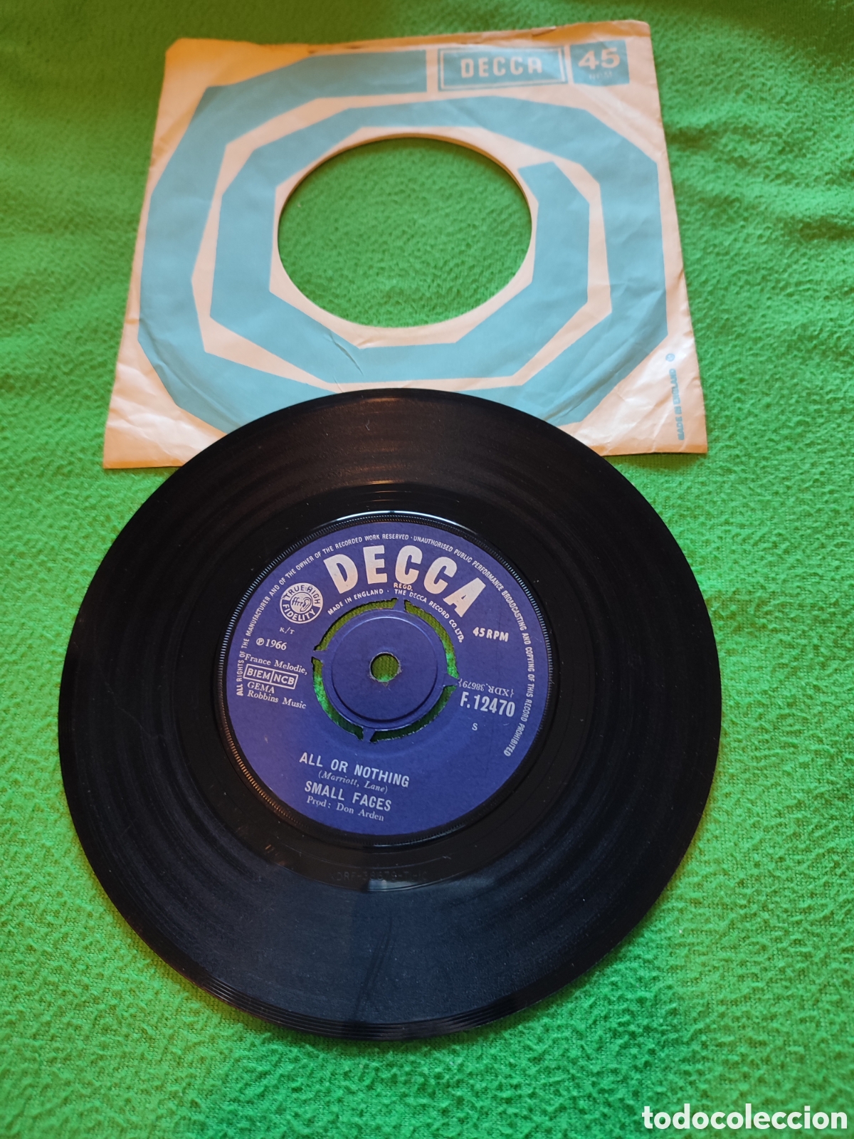 Discos de vinilo: Small Faces - All or nothing - Foto 1